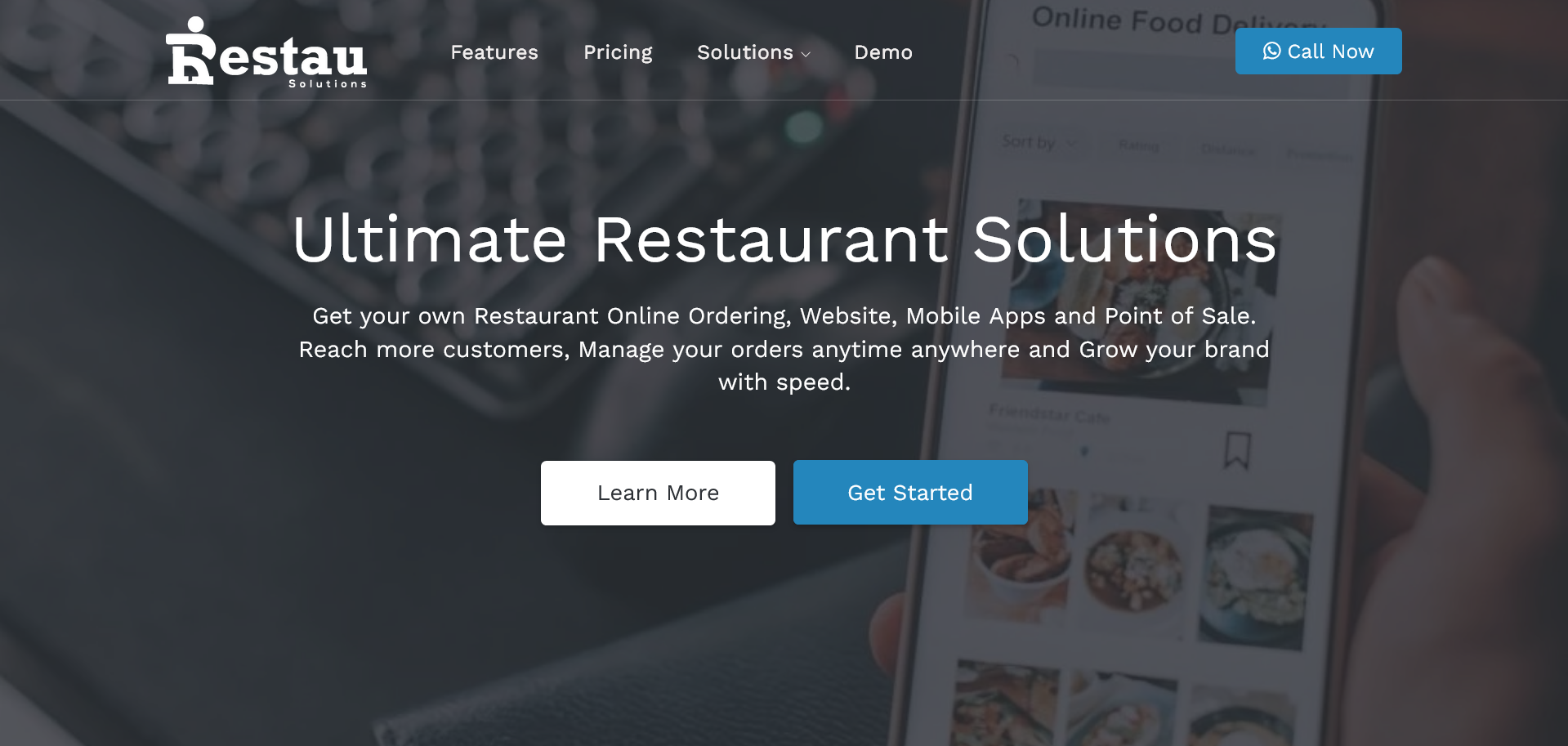 RestauSolutions - Restaurant Online Ordering Website and Point of Sale